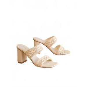 NEW OASIS SOCIETY women's barbara double woven band heel in natural